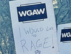 Sam Riegel Instagram - Fun nerd day at the picket line #wgastrong