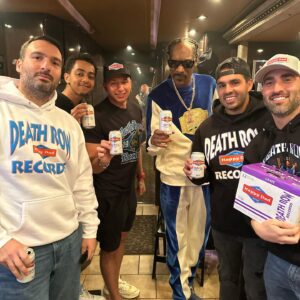 Sam Shahidi Instagram - @happydad x @deathrowrecords new Grape flavor is exploding 📈 

thank you uncle @snoopdogg @killadillacanam for believing in the Happy Dad Team