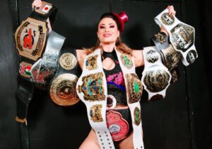 Samantha Allen Instagram - An extra special #TitleTuesday coming to you from #Nina10Belts 
#UltimaNina
@luchabritannia 
@tidalwrestling 
@rise_england 
@ultimateprouk 
@herts_essex_wrestling 
@w3lwrestling 
@everiotgrrrlsofwrestling 
@wrestlingkult2016 
@riotcabaret 
@championshipxtremewrestling