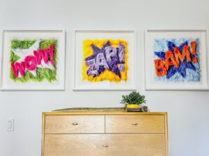 Samantha Win Instagram - This collection from @andy_blank !

I love these SO much…  Finally pulled the trigger to get the whole set. I’ll probably put them together eventually, but I like POW in my living room for now 👊💖