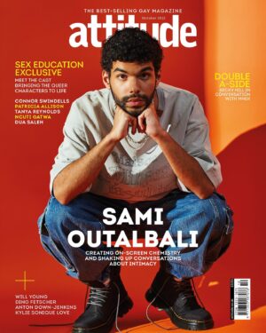 Sami Outalbali Instagram - New cover for @attitudemag 🙏🏽. Editor in chief: @cliffjoannou  Interview: @tomstichbury  Photography: @deanryanmcdaid_  Fashion Director:  @josephkocharian  Stylist: @sachadance_  Grooming: @raffaeleromagnolimakeup