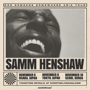 Samm Henshaw Instagram - Japan. South Korea, We go again. see you in November. 

link in the bio.