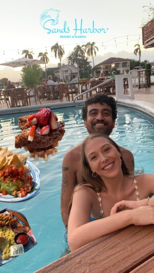 Sammi Barber Instagram - Would you join us? - Let me know! 😘
😍Hosted to a beautiful staycation   Sunday Funday at @sandsharborresort 🌴👙 The cutest hidden gem in @cityofpompanobeach #sandsharborresort #cityofpompanobeach #pompanobeachflorida 🌊🛥️
We enjoyed #brunch #poolside with #livedj entertainment and delicious snacks and #cocktails before a beautiful sunset view dinner at @sandsonthewater 🌅Afterwards we relaxed in our lux top floor suite with the most extraordinary views 🌇 we enjoyed our experience and would absolutely recommend to both - #fllocal looking for a nice afternoon or #staycation and #flvacation guests #travelflorida 🤍 Thanks for having us! @sandsharborresort