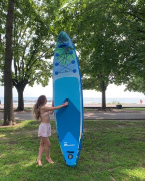 Sammi Barber Instagram - 🌊🥰 First paddle boarding experience and I’m already hooked thanks to @premierpaddleboards #brandpartner #premierpaddleboards #paddleboard #beachlife #paddleboards #canadapaddles 🌅

How do you think my first attempt in the water in the water went!? 💕

Code: Sammibarber saves you $25 off your own @premierpaddleboards purchase! Which design would you rock?