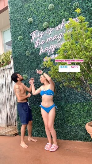 Sammi Barber Instagram - 🌧️ Literally dancing in the rain with my love @glenncoco428 🥰
#bestfriendsinlove #happycouple #raindance #dancingintherain #playfulcouple #funlove #sandsharbour #rainonme☔️ #rainonme #flliving