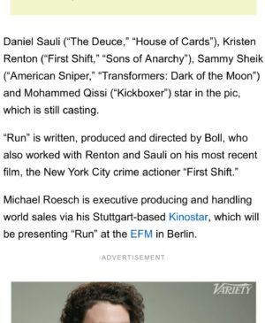 Sammy Sheik Instagram - Super excited about this one & to be reunited with Darfur director #uweboll 🤗🤗🤗