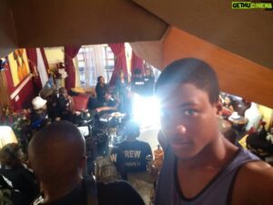 Samuel Abiola Robinson Instagram - Behind the scenes shooting of The Governor tv show where I play the Governor's son Toju. 🎬