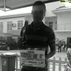 Samuel Abiola Robinson Instagram - Action!!! 😆 On the set of Desperate Housewives Africa. Throwback from last year :)