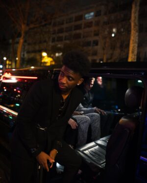 Samuel Arnold Instagram - **Epic Night with the Crew** 🔥 Thanks to @louboutinworld for a night that sparkled brighter than the Paris skyline. ✨ From us, a thousand thanks!

#Louboutin #ParisGlam #party

Photo: @ebokvision 
Stylist: @la_haut_