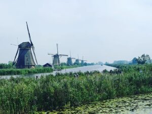 Sandra Kim Instagram - Windmills of Kinderdijk 🇳🇱🇳🇱🌷🌷#kinderdijk #netherlands #summertime #holidays