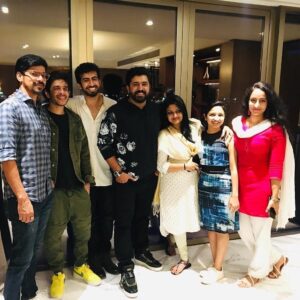 Sanjana dipu Instagram - Toast to the ones here today,
Toast to the ones that we lost on the way 🌼

#moothonmovie #moothon #nivinpauly #geethumohandas #grandhyattcochin