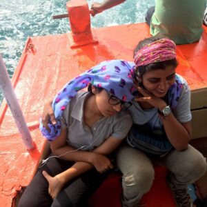 Sanjana dipu Instagram - µεράκι

On some days I was shinning like the sun and on other days I slept like a child wherever I got space (yes,even a boat).'Moothon' gave me the opportunity to try out things that excited me (scuba diving) and also helped me overcome some of my fears (falling from heights). Fun fact : My dad and I met with our first 'actual' accident during the shoot. 
I got the chance to play completely different avatars of a beautiful and strong character - 'MULLA'. #bts #moothon #moothonmovie #lakshwadeep #bangaram #mumbai