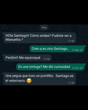Santiago Korovsky Instagram - Historia de whastapp con final feliz.