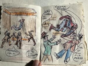 Santiago Segura Instagram - Esta mañana he encontrado una carpeta donde mi madre guardaba cuadernos, dibujos y notas de mi etapa colegial.
Recuerdo lo mucho que me gustaba Spiderman, recuerdo haber ese cómic que hice pero no recordaba el tamaño minúsculo al que lo dibujé, sería para trabajar menos o ahorrar papel. O para emular las novelillas gráficas de Vértice.
Que recuerdos!