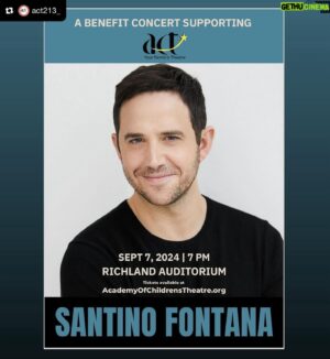 Santino Fontana Instagram - I’m coming home to help raise money to finally give the community theater I grew up with (@act213_) a permanent space.  Come out Washington state!!! Link to tix in bio!

-We’re thrilled to share that Broadway star and ACT Alumni, Santino Fontana, is coming back to the Richland High Auditorium for a special one-night-only Benefit Concert on September 7th at 7pm! 🎶✨ 

Join us for an evening filled with Santino’s incredible songs and stories from his career, sprinkled with nostalgic charm. Santino Fontana is a Tony Award-winning powerhouse known for his roles in Tootsie, Frozen, The Marvelous Mrs. Maisel, and more. This is a rare chance to experience his brilliance right here in our hometown. 🌟

But wait, there’s more! You can also learn from Santino himself at an exclusive Masterclass workshop and Q&A session on the same day from 12 - 2pm - open to both students and adults. Get a close-up look at the creative process of acting through song and engage in a lively conversation with Santino and fellow attendees. 🎭

Tickets for both the Masterclass and Benefit Concert are now available. Each Masterclass ticket comes with a $20 discount code for the evening Benefit Concert. Don’t miss out on the add-ons like autographed posters and VIP after-party tickets (21  only) while supplies last! 

All proceeds will help us complete the final renovations of the Windermere Children’s Theatre. Huge thanks to Santino for helping us reach this milestone! 🙌

Mark your calendars for September 7th and join us for a day of learning and an evening of unforgettable entertainment with Santino Fontana! See you there! 👏🎉 

#SantinoFontana #BenefitConcert #Masterclass #BroadwayStar