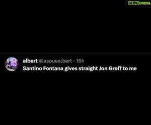 Santino Fontana Instagram - I’ll take it.  Thank you for seeing that I’m a giver, Albert. Ps groff approves