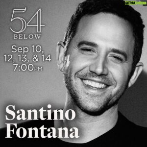 Santino Fontana Instagram - My sex tape STILL didn’t take off so I’m back at the mic y’all!  Get your tickets (in bio) now! @54below Tony winner @santinofontana returns to the 54 stage! Join one of Broadway’s favorite leading men as he takes you on an intimate journey full of your favorite songs, sprinkled with stories from his career.

Santino Fontana | September 10 & 12-14 at 7pm