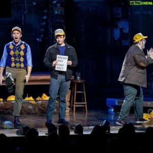 Santino Fontana Instagram - Loved eating these two hansome men’s dreams, finish their sandwiches, and shake their hans.  Luv u guys @joshgad @andrewrannells @gutenbergbway 
Yesterday @santinofontana and Rannells and I finished each other’s sandwiches. Thank you friend for eating dreams with us @gutenbergbway
