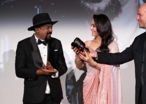 Santosh Sivan Instagram - It was an absolute honour to present the prestigious Pierre Angenieux Award 2024 to the first Asian, the brilliant & super talented cinematographer Santosh Sivan ASC, ICS ❤️ at the Cannes Film Festival.  I had the pleasure & good fortune to work with him in Dil Se & now in Lahore 1947 & I cannot be more proud & happy for my dear friend & colleague. Santosh you mad genius, you deserve it all . More power to you & love you loads 😍 Congratulations & most well deserved ❤️📽️👏@sivan_santosh