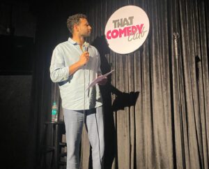 Sapan Verma Instagram - ✨KHO GAYE DUMP KAHAN✨

- Netlix’s no screenshot policy really ruining my credit’s aesthetic again. 
- Screenshot of my 1 second cameo which will be shared widely on family Whatsapp groups claiming I am the main lead. 
- From hosting the sundowner event which was super chill. 
- Pic 4 is from the first (of many) workshop with @siddhantchaturvedi and @arjunvarain.singh 
- Pic 5 was my last day on set 
- Sid on a comedy stage for the first time at @thatcomedyclub 
- Stage on set which looks way cooler than stage in life. 
- Last one is a fun throwback to 15 years ago when me and my college friends randomly landed up as background extras in Luck By Chance 😂

Even though it’s just 4 standup sets in the film, the work behind it was pretty intense and went on for almost 2 years. 
We went to a therapist to understand how the character would react and talk, which just gave us insane insights.
I wrote multiple pages full of jokes along with @pavi212 a lot of which obviously didn’t make it to the cut. 
We tried some jokes on stage at open mics, and some with the film crew.
Siddhant watched a lot of live shows and standup videos, practiced the body language and movements on stage, wrote some of his own jokes and did surprise sets at late night shows. 
 
In a year full of alpha-action-boner films, I’m just fortunate enough to have worked on two very warm and lovely slice of life films and learnt so, so much along the way. Or as the Gen Z kids might say, feeling blessed. 🥰

Watch #KhoGayeHumKahan on @netflix_in with your friends and hug them right after. 

If you’re still reading this, then give me more fun writing gigs, and come for my live shows so that you can watch more than one second of me on stage. ✌🏻