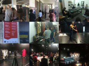 Sara Barros Leitão Instagram - FIM. 
Cheguei ao Teatro Oficina no dia 3 de janeiro e termino a minha passagem pela direção artística da companhia 346 dias depois. 
Um dia, entre estes 346, imaginei coisas que não consegui fazer, um dia pintámos o palco, um dia assaltámos o arquivo e apareceram dezenas pessoas, um dia criámos um clube de leituras quando ainda estávamos de máscaras, um dia trouxemos o Olivier Neveux de Paris e o Sérgio de Carvalho de São Paulo para aprendermos com eles, um dia juntámos 15 jovens durante uma semana com a Beatriz Batarda, um dia fizemos três dias de jornadas de teatro, um dia criámos relações com três lares de idosos e demos aulas de teatro, um dia cantámos a Grândola à meia noite do 25 de abril, um dia fomos a Fafe em visita de estudo para começar o novo espetáculo, um dia fomos ao armazém d'A Oficina recuperar antigos cenários da companhia e catalogámos, um dia organizámos em dossiers todos os documentos, fotografias, bilhetes e cartazes, um dia esgotámos em poucas horas as inscrições para a aulas de teatro, um dia tive pela primeira vez uma lona com uma programação pensada por mim, um dia tínhamos tanto público que não deu para toda a gente entrar, um dia tirámos o género dos WC, um dia pusemos pensos e tampões nos WC, um dia hasteámos a bandeira da Ucrânia, um dia começámos uma biblioteca de teatro, um dia quase não fizemos leitura porque não apareceu ninguém mas depois chegaram 5 pessoas e foi uma das sessões mais bonitas, um dia fizemos sessões do espetáculo com LGP e audiodescrição, um dia catalogámos os figurinos todos, um dia comprámos um frigorífico, uma máquina de café, um sofá, tapetes e mobilámos os camarins, um dia juntámos uma equipa e fizemos o espetáculo que sonhámos, um dia fizemos três semanas de carreira, um dia esquecemo-nos das fotocópias num café que fechou e rimos muito com o público porque não tínhamos nada pronto, um dia trouxeram-nos uma impressora e um computador e começou a parecer um trabalho a sério, um dia uma atriz disse o texto da outra e até hoje não sabem como não morreram a rir em cena, um dia perdi o último comboio e ponderei dormir lá, um dia apareceu-me naquele espaço a cadela da minha vida. Ontem, entreguei a chave.