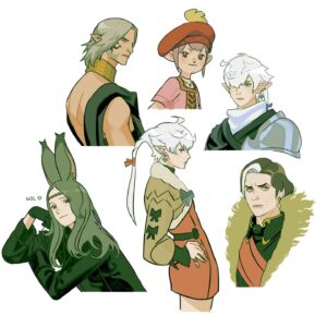 Sara Kipin Instagram - Some post Shadowbringers faves! 

#FinalFantasyXIV #FinalFantasy14 #FFXIV #FF14 #WOL #emetselch #alisaeleveilleur #alphinaudleveilleur #uriangeraugurelt #tatarutaru #sarakipin