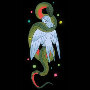 Sara Kipin Instagram - I really liked how this sticker turned out, so I'm posting it separately 🐍🕊️