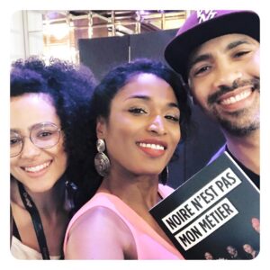 Sara Martins Instagram - Dear British Friends....thanks for the support !!!! @nathalieemmanuel 
@lanipekun 
#colgatesmile 
#festivaldecannes #noirenestpasmonmetier #blackisnotmyjob #book #inclusionmatters #diversity @diasporact @noirenestpasmonmetier