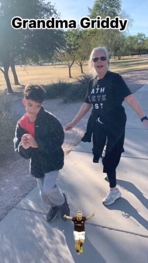 Sara Racey-Batraville Instagram - Cyrus wanted to Griddy battle. Grandma said “bet” (okay, she didn’t say it like that). I can’t tell if she reminds me of an elegant horse wanting to trot or her first tap lesson at age 67 at the local community center. She did good though!! Love you Ma so much!!!!!!! #griddy #grandma