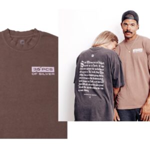 Sara Racey-Batraville Instagram - Oh Saint Michael—Defend us in battle! It’s been officially launched—Our @30pcsprod first shirt “The Prayer to Saint Michael” is here. We are a full scale media production company and t shirt line that is unapologetically in LOVE with GOD. Everything is custom designed from our custom font designed just for 30PCS and every detail of this brand— to the logo and shirt. Wear the Battle Cry on your back. I only make the best with the best quality shirts—baggy urban with long drop sleeve and a thickness like nothing else. I learned so much with the success of ATHLETEIST and realized—the transition is easy. Our Faith and Love of God is beyond all the noise in this world. What’s your 30 PCS Of Silver? #godbless www.30PCSofsilver.com website link