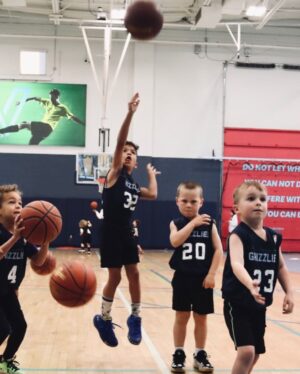 Sara Racey-Batraville Instagram - From this to that. Where does the time go?! My God. “That’s sick Mom, that’s sick—He juked me.” Where did you hear this!!!? —Oh wait, from @bat.ville 😅🤔🏀⛹🏽🗑