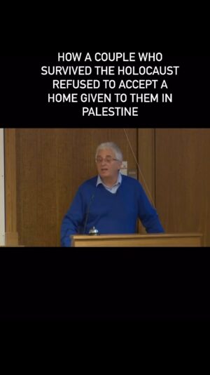 Sarah Alami Instagram - Prof. Alon Confino who is  a cultural Historian and the Director of the institute for Holocaust recounts the story from holocaust survivors refusal to accept a home given to them when they arrived to Palestine once they saw the people inside were about to eat dinner before they were expelled. This is the story of Genya and Henry’s Kowalski. #nakba #holocaust #gaza #genocide ….. also please note I still have a warning on my account for sharing #Palestinian related content so my videos will not show up in any feeds that are not following me.