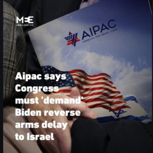 Sarah Alami Instagram - #Aipac is demanding the United States of Israel to reverse the delay on sending weapons to Israel to use on #rafah . They said #Biden must act immediately #Gaza #genocide