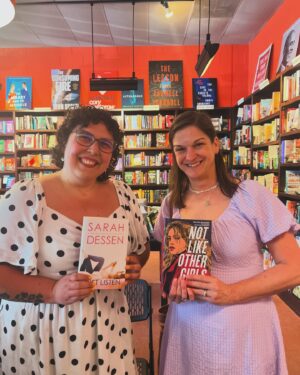 Sarah Dessen Instagram - Such a great afternoon at @flyleafbooks talking with @mere_adamo about her debut, Not Like Other Girls. Saw some old friends, made new ones AND talked the challenges of being out for submission, which I will be soon! Best day ever. ⭐️