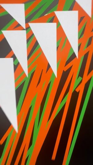 Sarah Morris Instagram - “Pinecones and Corporations”opens tonight in Seoul @galleryhyundai