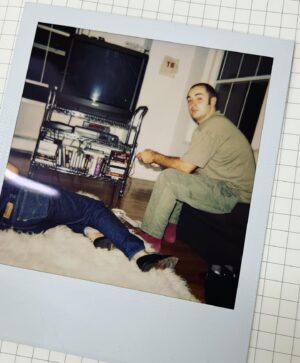 Sarah Morris Instagram - I used to wear a second hand vintage Hong Kong suit. Not sure where it is or where this Polaroid was shot, or who shot this for that matter.