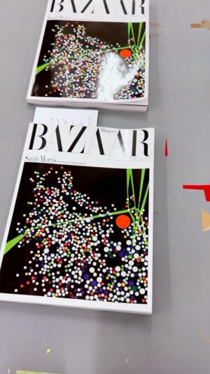 Sarah Morris Instagram - Taking a break from editing my new film. “Springpoint[Spiderweb]” a special edition October cover of @harpersbazaargermany. Note: Art should be used more not less.
