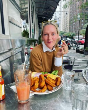 Sarah Morris Instagram - ❤️Breakfast @umathurman