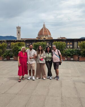 Saransh Goila Instagram - Life is nothing short of a miracle, sometimes. From wondering how we will take care of mom with her pulmonary fibrosis to actually going on a trip with dad and her on their first ever trip to Europe. We are travelling to Italy and Switzerland and hoping for them to live their 90s Bollywood movie dreams. So, Ciao from Italy doston!

P.S. This was also my parents first business experience which was unfortunately terrible because obviously it was Air India. Screens malfunctioned, water dripping from over head and lots more 🤦‍♂️ Tried to trust them but not much has changed. Anyway, we are still making the most of our Italian summer ⛱️🍷