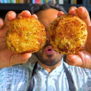 Saransh Goila Instagram - Dahi Katori Sandwich is a home version of Dahi ke Sholey I feel and you can totally make this UFO looking toastie in an air fryer to avoid deep frying it but if you're feeling indulgent be my guest and make this crispy and delishaaas recipe at home. You'll definitely say *dahi hai sahi* later.

1 cup Hung yogurt 
1 tbsp Bhuna jeera powder 
1 Onion, chopped 
A handful of Coriander, chopped 
1 Green chili, chopped 
1 tbsp Chaat masala powder 
Salt to taste 
Black salt to taste 
Mix everything well 

2 Bread slices 
Spread a dollop generously 
Sandwich with another bread 
Cut using a katori 
Seal the edges 

2 tbsp Butter 
1 tbsp Garlic, chopped 
1 tsp Jeera 
1/2 tsp Mustard seeds 
A few curry leaves 
Mix well 
1/2 cup Milk 
Mix well & bring to a light simmer 
Coat the bread with the garlic butter mix 
Air fry at 180 C for 8 to 10 minutes 
Or till GBC 😮‍💨🤤

🔥🔥 
Delishaaas 😮‍💨🤤