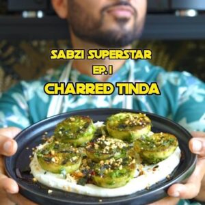 Saransh Goila Instagram - 💫 New series is here! SABZI SUPERSTAR 🦸 a show all about making boring veggies cool again!!! Episode one is all about tinda and we have made it cool enough for you to swipe right to this tinda and not just the other one 😉 Basically we grilled the tinda with loads of pesto and made a creamy dressing to support it. While I'm all game for basic tinda ka sabzi on somedays we need to switch up and make our sabzis with a fresh approach. Which sabzi next? 
.
.
Sabzi SuperStar Episode 1 
Charred Pesto Tinda 

Tinda
Peel 6 to 7 Tindas
Add them to hot water 
& boil till par cooked 
Cut them into halves 
Look at that 😮‍💨

Pesto
A handful of fresh basil 
A handful of fresh coriander 
A few cashews 
2 to 3 Garlic cloves, peeled 
1 Green chili, chopped 
Salt to taste 
2 tbsp Parmesan cheese 
3 tbsp Olive oil 
Blend everything well 

Uff 😮‍💨🤌🏻🤤

Dip
1/2 cup Yogurt 
3 tbsp Tahini 
1/2 tbsp Garlic granules 
Juice of 1/2 a lemon 
Salt to taste 
Mix well 

Grilling 
1 tbsp Olive oil 
Place the tinda halves 
Salt & pepper to taste 
Cook till charred from both the sides 
Add dollops of the pesto 
& cook from both sides for another 2 to 3 minutes 

Assemble 
Spread some tahini yogurt 
Place the tindas 
Add some chili oil 
& generously sprinkle some furikake 

Delishaaas 🔥😮‍💨