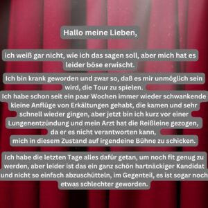Sasha Instagram - Hallo ihr lieben,

Es gibt leider sehr schlechte Nachrichten. Bitte lest euch hier die folgenden slides durch… 

Euer Sasha
