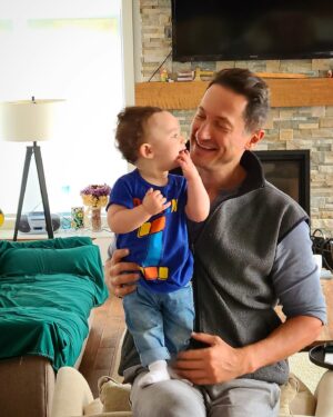 Sasha Roiz Instagram - East Coast Autumn. Nuptials and nephews. Congrats to Charlie and Aysha on a beautiful wedding. 💕 🍁 👦