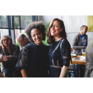 Sasha Sagan Instagram - Ahh, the Before Times! This photo was taken in May 2019 at the extremely fun birthday party of my dear and brilliant friend of many years @rebeljunemarie.  Recently, I got to interview her —over Zoom, of course— for the new issue of @whalebonemagazine. We talked about memory, writing her unforgettable new book #survivingthewhitegaze (which comes out in February), and more. Thank you, lovely Rebecca 💙  link in story.