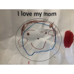 Sasha Sagan Instagram - I know this day can be very hard for lots of reasons. But this is a picture of me with my brilliant mom, whom I adore. And also a portrait my sweet, funny daughter did of me at school with a tomato floating near by head because I love tomatoes very much. Happy Mother’s Day to anyone who tenderly nurtures any growing being 💛🍅