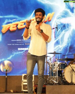 Sassi Selvaraj Instagram - @sassi_selvaraj veeran promo song release event ⚡⚡⚡
.
@aaviiraa_pictures_official 
.
#veeran #hiphoptamizha #sassi #seesaw #coimbatore