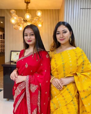 Satirtha Debnath Instagram - 🥰🥰 sharing this frame With this beautiful lady @juhili_deb_barma ❤️