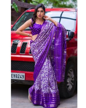 Satya sri Instagram - “Saree: my forever favorite attire.” 😇

Thq for giving me this beautiful saree @mokshith_trends Shalini garu 💜

PC: @ravi_cross_clickx 
Hairstyle: @purna_stylesh_143 

#satyasri #jabardasth_satyasri #actresssatyasri #saree #sareelove #tollywood #teluguqueen #instagood #bepositive #behappy #satyasrifanforever #satyasristories