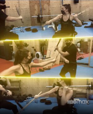 Savannah Welch Instagram - Something wicked this way comes. Tomorrow! We heard ya and put together a fun little vid with some exclusive footage from the making of the Babs/Lady Vic fight scenes with our amazing stunt crew! Check back mañana, loves! 💜🦇💜