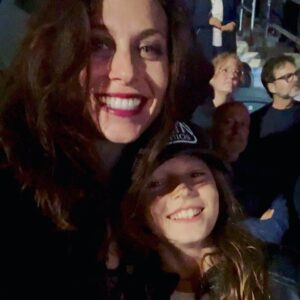Savannah Welch Instagram - The look of a happy girl, watching @therollingstones under a Full Moon with my sweet boy. Parenting at it's finest. ⚡️👅⚡️